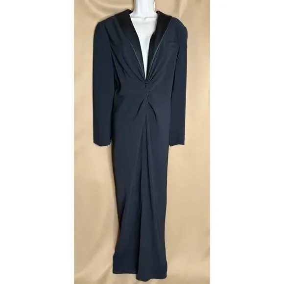 Lauren Ralph Lauren Black Zeenai Blazer Gown 12 - Picture 8 of 12